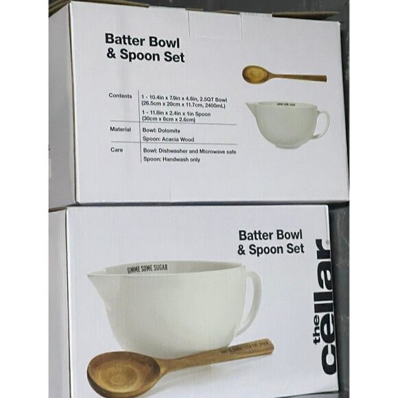 THE CELLAR Batter Bowl With Spoon - Picture 2 of 2